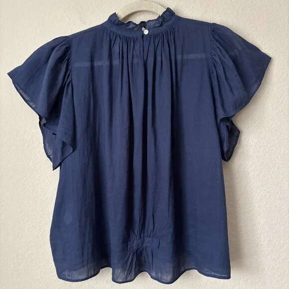 Trovata Birds of Paradis Boho Carla Highneck Blouse Shirt Top - Picture 7 of 9